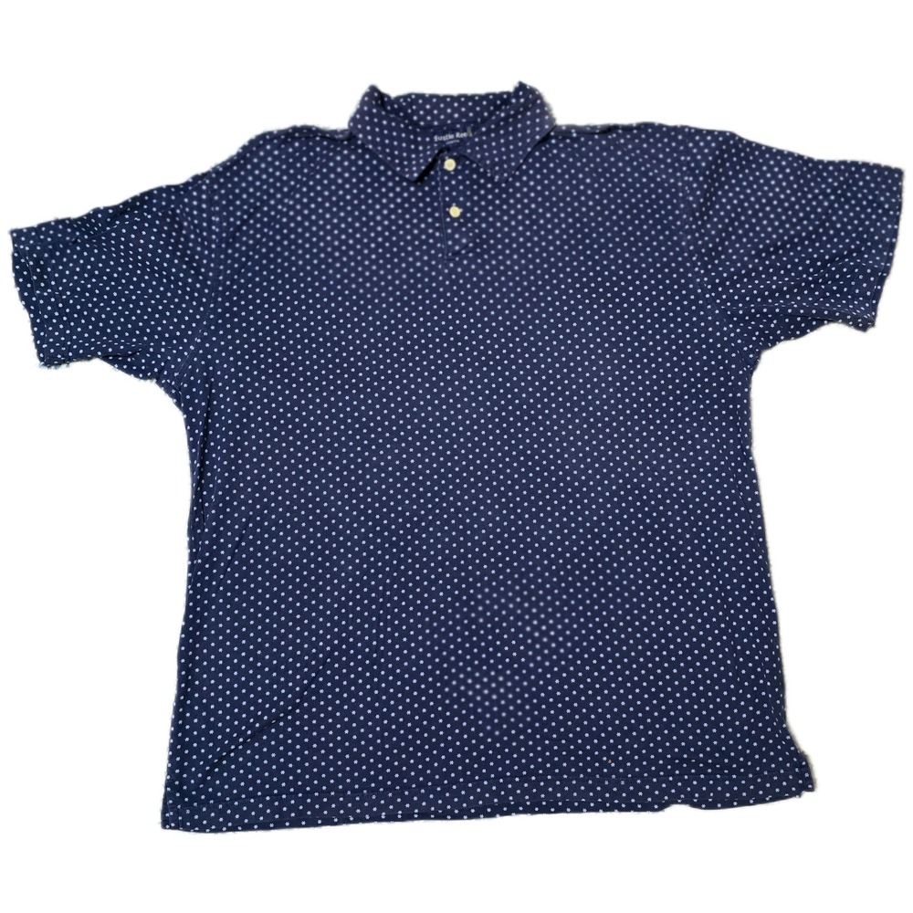 Austin Reed London Mens Polo Shirt XL Blue White Dot Pattern Casual
(G)